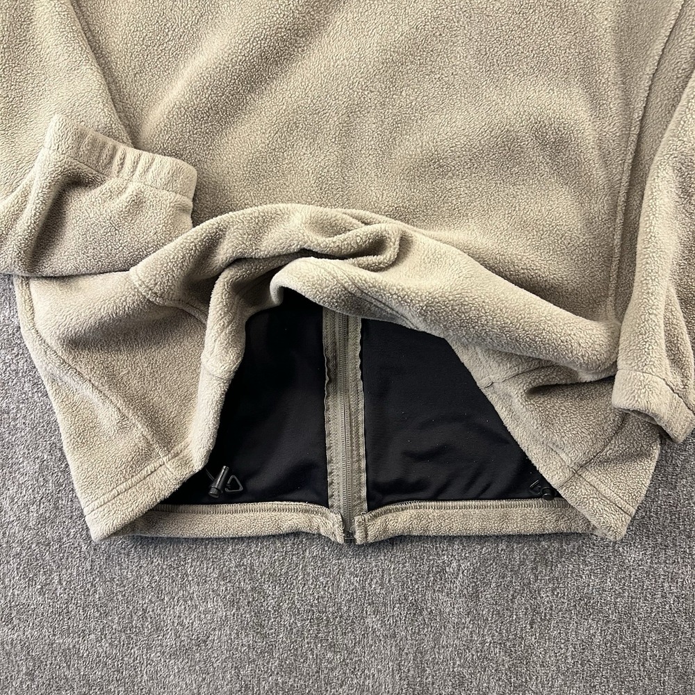 COLUMBIA Full Zip Fleece Cardigan Sweater‎ Tan Women's Size L Outdoors Comfort - Picture 7 of 7